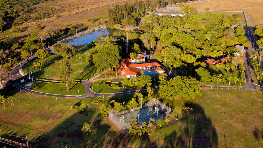 Vista aérea da Granja do Torto - Reprodução/Gov.br/Planalto