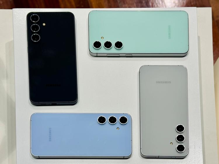 Samsung Galaxy S24 FE chega nas cores cores grafite, verde, cinza e azul