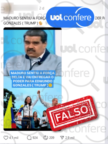 21.mai.2025 - Maduro não renunciará à presidência; vídeo foi alterado por IA