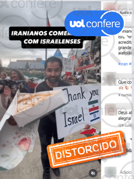 23.jun.2025 - Iranianos festejam morte de terrorista, e não ataques de Israel 23.jun.2025 - Iranianos festejam morte de terrorista, e não ataques de Israel
