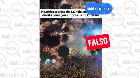 Posts falsos associam procissão no Pará a ato de Flávio Bolsonaro