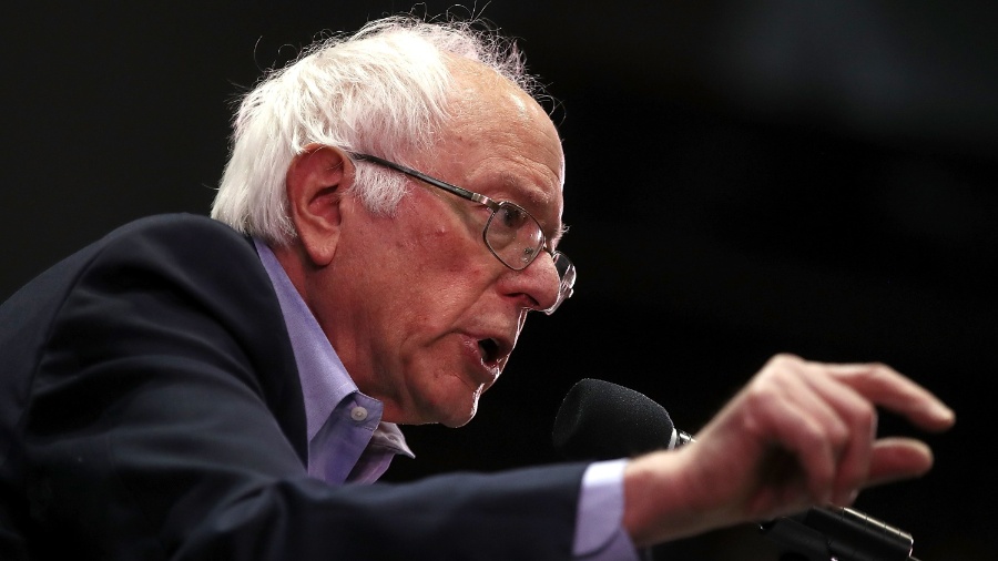 20.mai.2017 - O senador Bernie Sanders, dos EUA - Justin Sullivan/Getty Images/AFP