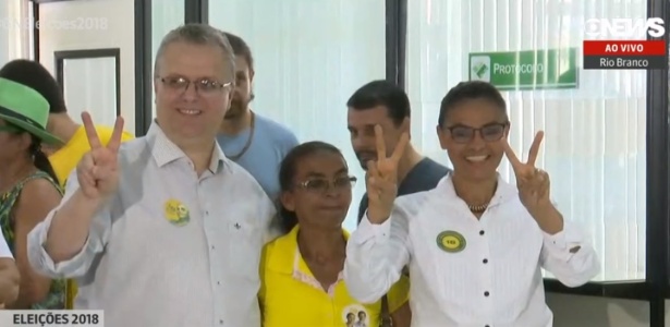 Candidata Marina Silva, da Rede, vota em Rio Branco 