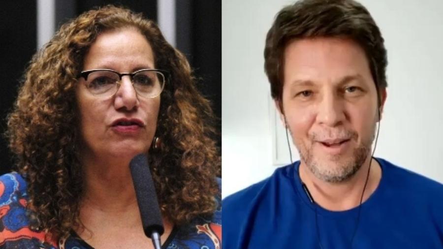 Jandira Feghali e Mario Frias - Divulgação