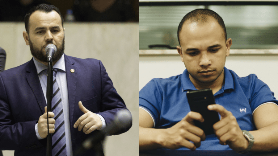 Os deputados estaduais Gil Diniz e Douglas Garcia, expulsos do PSL de São Paulo - Montagem/UOL