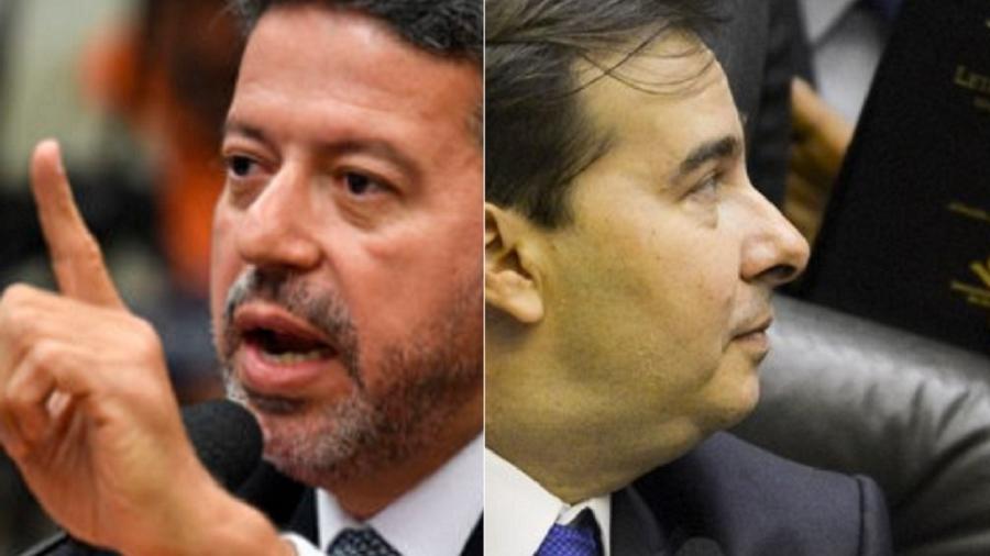 Arthur Lira, líder do PP e do Centrão, e Rodrigo Maia, presidente da Câmara. O governo tentou fazer o primeiro atropelar o segundo. Aconteceu o contrário - Press/Estadão Conteúdo; Marcelo Camargo/Agência Brasil 