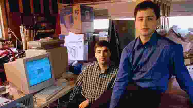 Fundadores do Google Larry Page e Sergey Brin - Google - Google