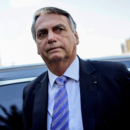 O ex-presidente Jair Bolsonaro durante a posse do presidente da Argentina, Javier Milei