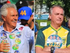 Caiado e Bolsonaro estarão em palanques opostos no 2º turno de Goiânia