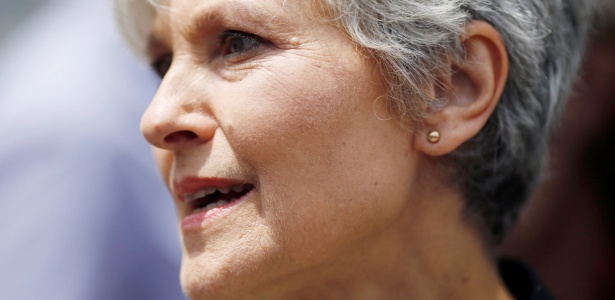 Jill Stein, candidata do Partido Verde às eleições presidenciais dos EUA em 2016 - Dominick Reuter/Reuters