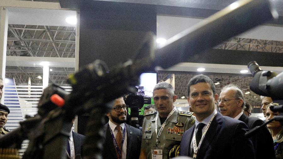 2.abr.2019 - O ministro da justiça, Sergio Moro, em evento de segurança no Rio de Janeiro - Reuters