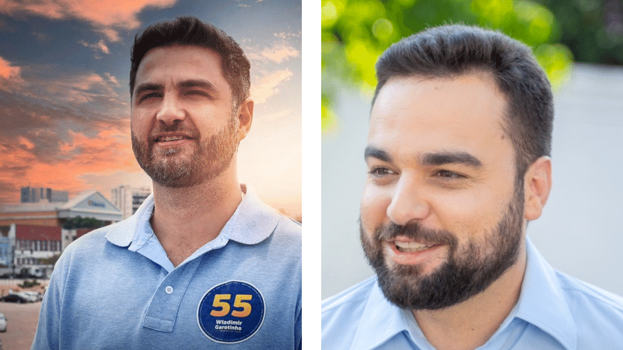 Wladimir Garotinho (PSD) e Caio Vianna (PDT) são candidatos à prefeitura de Campos dos Goytacazes - Reprodução/Facebook/Arte-UOL