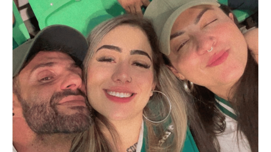 Erick, Hassana e Regislane estão juntos há cerca de um mês