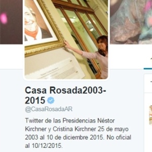 Conta oficial no Twitter da Casa Rosada - Reprodução/Twitter/@CasaRosadaAR