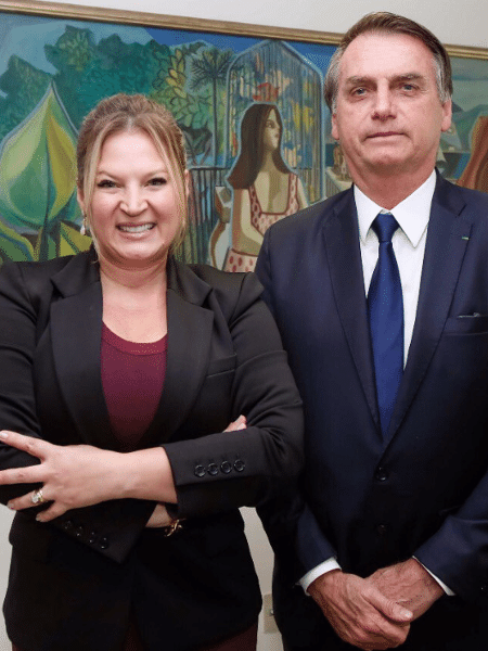 Joice Hasselmann (PSL-SP), deputada federal eleita, e o presidente Jair Bolsonaro - Reprodução/Twitters