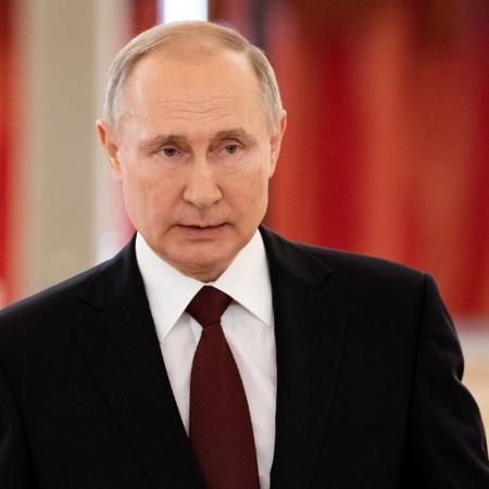 Presidente da Rússia, Vladimir Putin, no Kremlin em Moscou - 