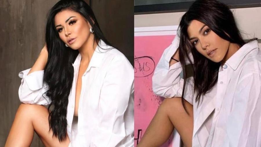 Nathy e Kourtney: praticamente a mesma pessoa - Arquivo Pessoal