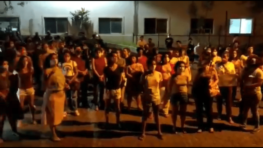 Manifestação em Pernambuco pelo direito ao aborto legal de uma menina de 10 anos - Reprodução de vídeo