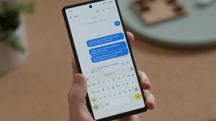 Pixel 6 digitação por voz - Google - Google