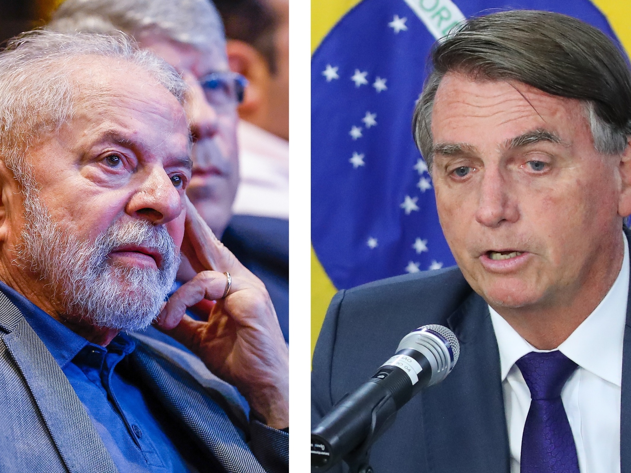 BTG/FSB: Lula fica estável com 45%; Bolsonaro oscila dois pontos para cima