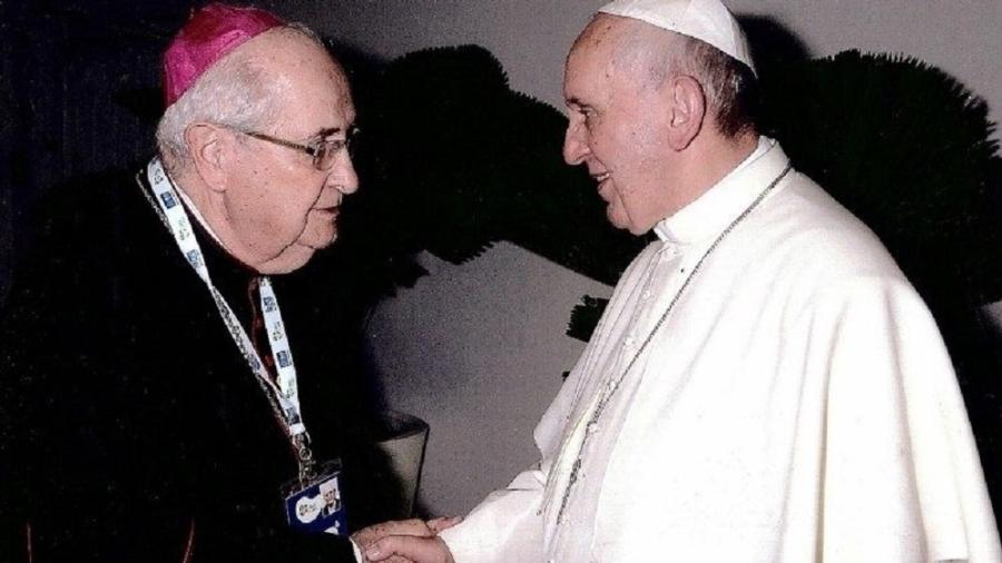 Dom Mauro Morelli com o Papa Francisco