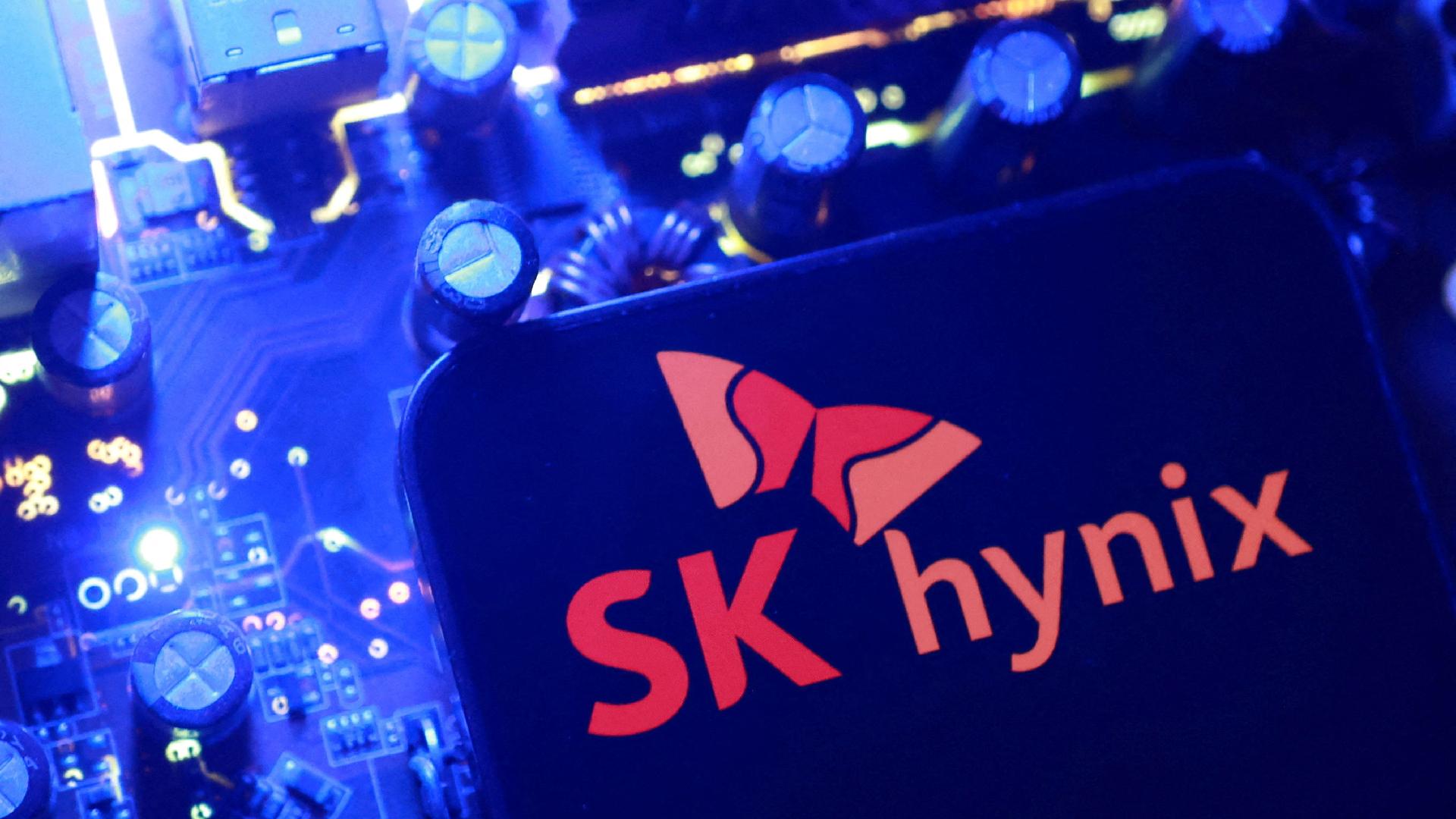 Ilustração que mostra o logotipo da SK hynix - undefined