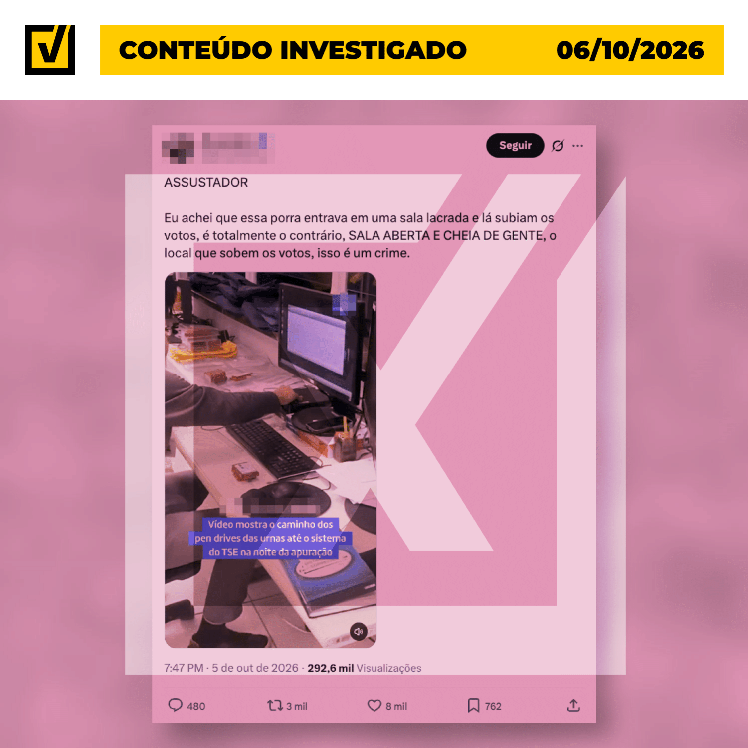 Desinformação acumulou mais de 365 mil visualizações  - undefined