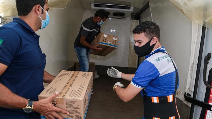 O Maranhão iniciou hoje a distribuição de seringas e agulhas para a vacina da covid-19 aos municípios  - Divulgação / Governo do Maranhão