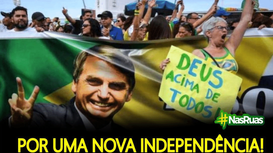 Banner de convocação de apoiadores de Bolsonaro para 7 de setembro - Reprodução/Facebook