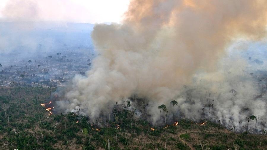 Nos últimos dias, a Amazônia brasileira vem assistindo a uma escalada no número de focos de incêndio - Evaristo Sa/AFP