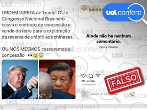 Trump não ordenou que Brasil cancele suposta concessão de urânio à China 