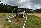 Helicóptero cai em Santa Catarina e deixa cinco pessoas feridas - Divulgação/Corpo de Bombeiros