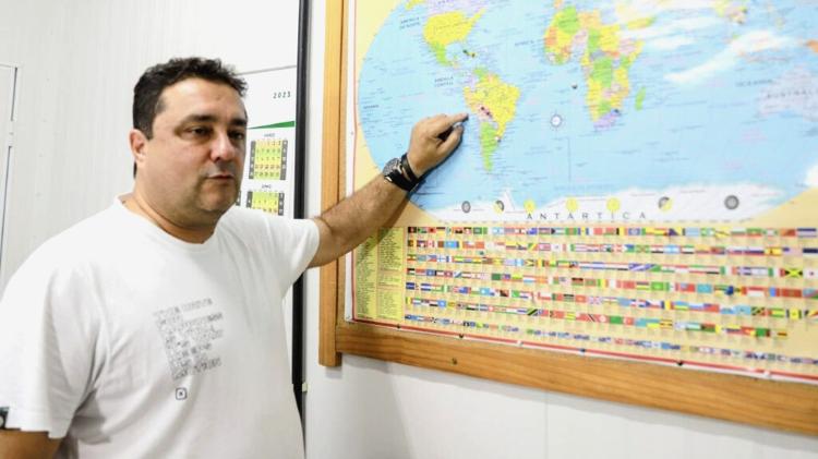 Paulo Santoyo, do frigorífico Dom Porquito, espera aumentar as exportações por Chancay Paulo Santoyo, do frigorífico Dom Porquito, espera aumentar as exportações por Chancay