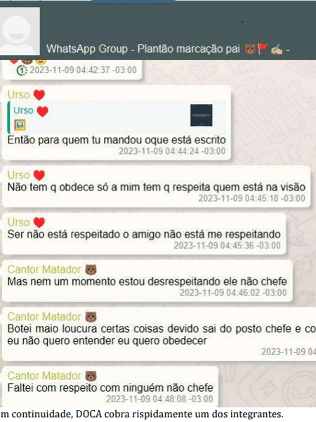 No WhatsApp, cúpula do CV definia plantão, pagamento e orientava tráfico