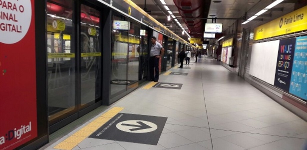 15.mar.2017 - A Estação Faria Lima, da Linha 4-Amarela do Metrô, será uma das afetadas