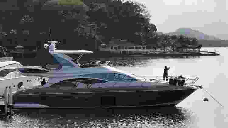 Lancha que seria utilizada por André do Rap em Angra dos Reis - Arquivo pessoal