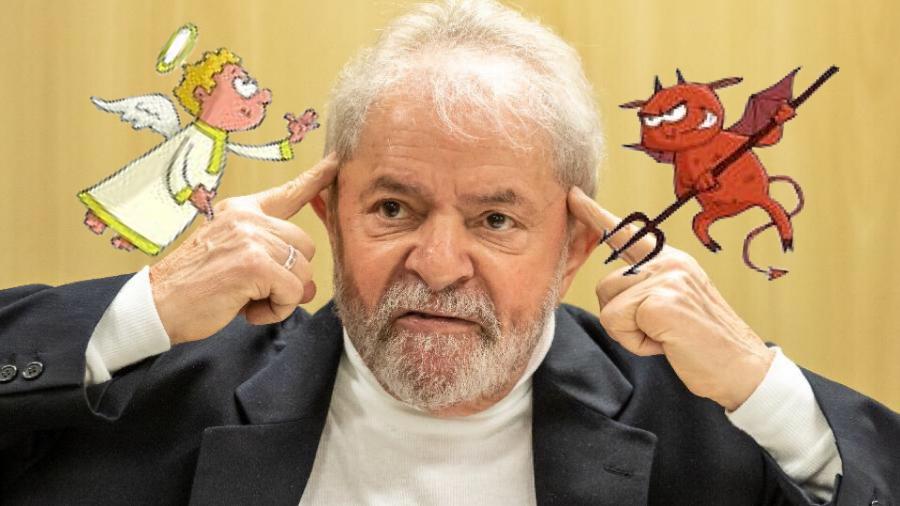 Lula: é provável que petista tenha sentido vontade de disputar o noticiário negativo com Bolsonaro. Conseguiu - montagem sobre foto reprodução do Youtube