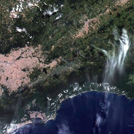 Imagem feita pelo satélite brasileiro Amazonia 1 - INPE/MCTI