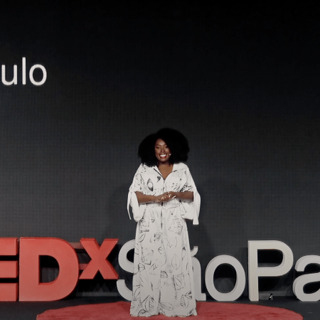 Cris Guterres em palestra no TEDxSãoPaulo - Reprodução