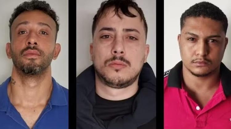 Os brasileiros Henddryu Bento, Hugo Dylan Hilario e Lucas Felipe Melo, do PCC, foram presos no Paraguai