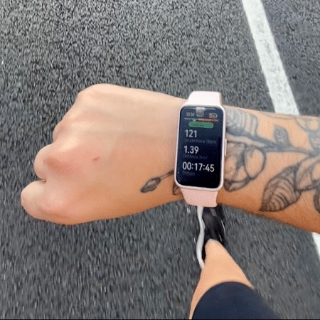 Uso da band durante atividade física Uso da band durante atividade física