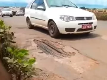 Vídeo de 2018 mostra ponte MA-TO com buracos, rachaduras e ferragem exposta