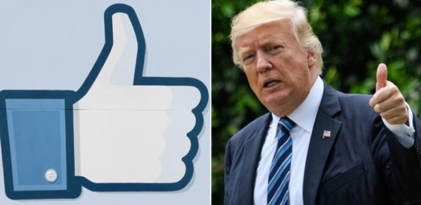 Campanha de Trump à presidência gastou US$ 70 milhões com o Facebook  - AFP/Getty Images