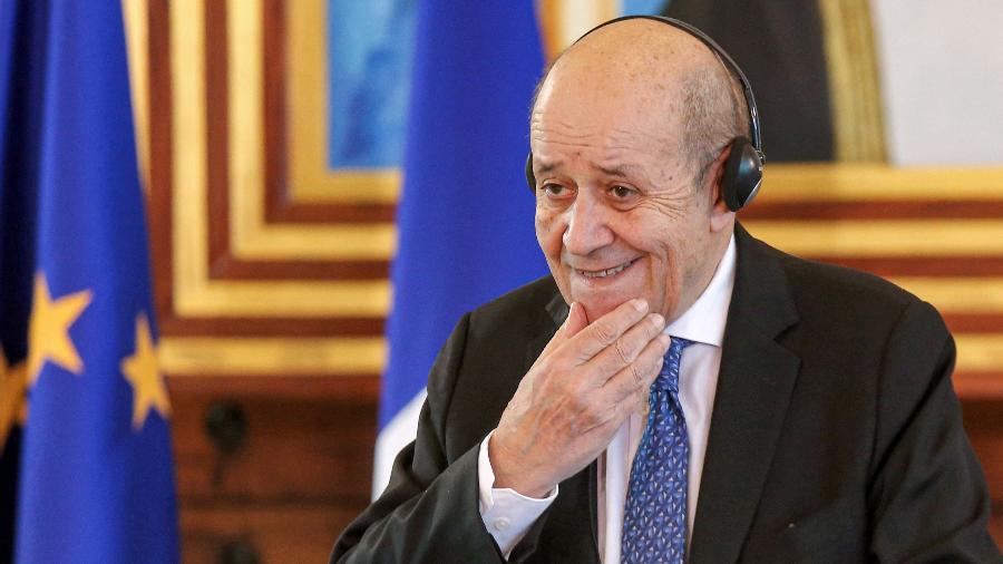 O ministro das Relações Exteriores da França, Jean-Yves Le Drian - Yasser Al-Zayyat/AFP