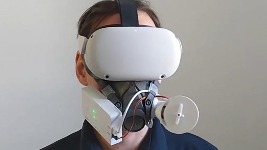 AirRes Mask, protótipo de máscara que incorpora respiração (e falta de ar) à realidade virtual - Divulgação/MultiMedia Technology