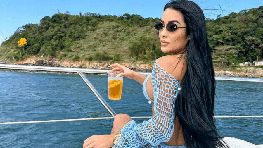 Aline Tamara Moreira de Amorim desapareceu após o barco afundar em São Vicente (SP) - Reprodução/Instagram