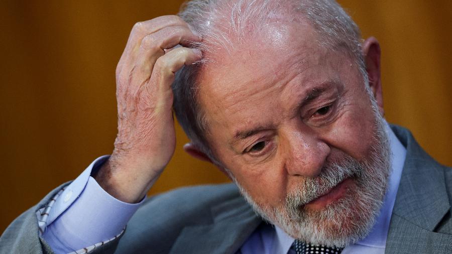 O presidente Lula durante cerimônia no Planalto O presidente Lula durante cerimônia no Planalto