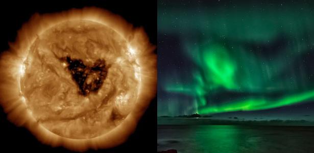 Buraco gigante se abre no Sol e pode provocar tempestades geomagnéticas