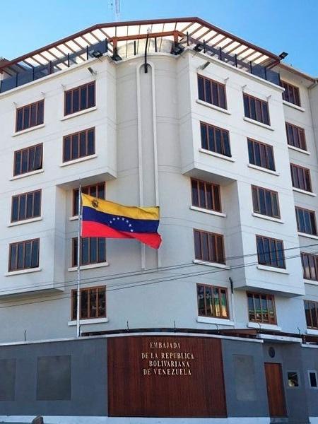 Embaixada da Venezuela em La Paz, na Bolívia - Divulgação