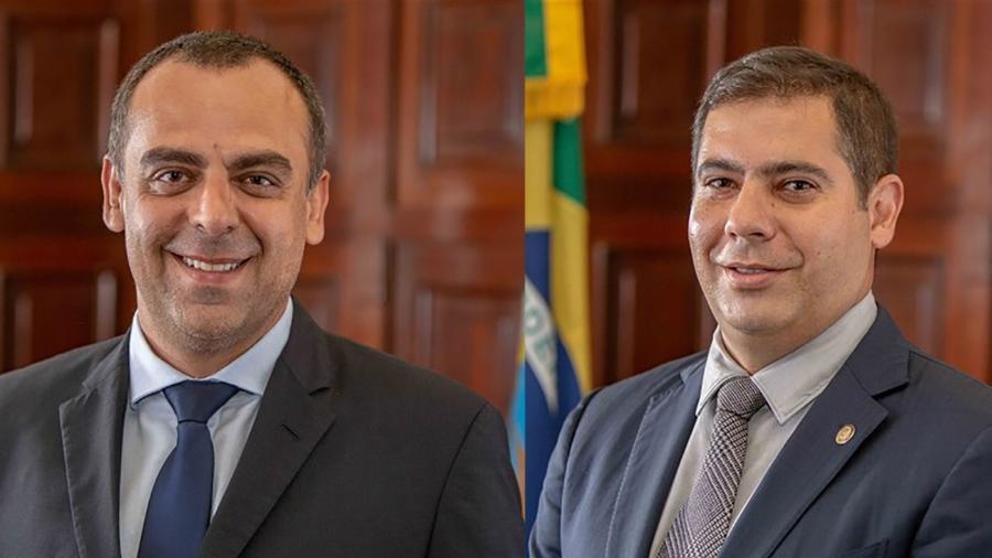 Os deputados estaduais Anderson Moraes e Dr. Serginho, do PSL-RJ - Divulgação/Alerj